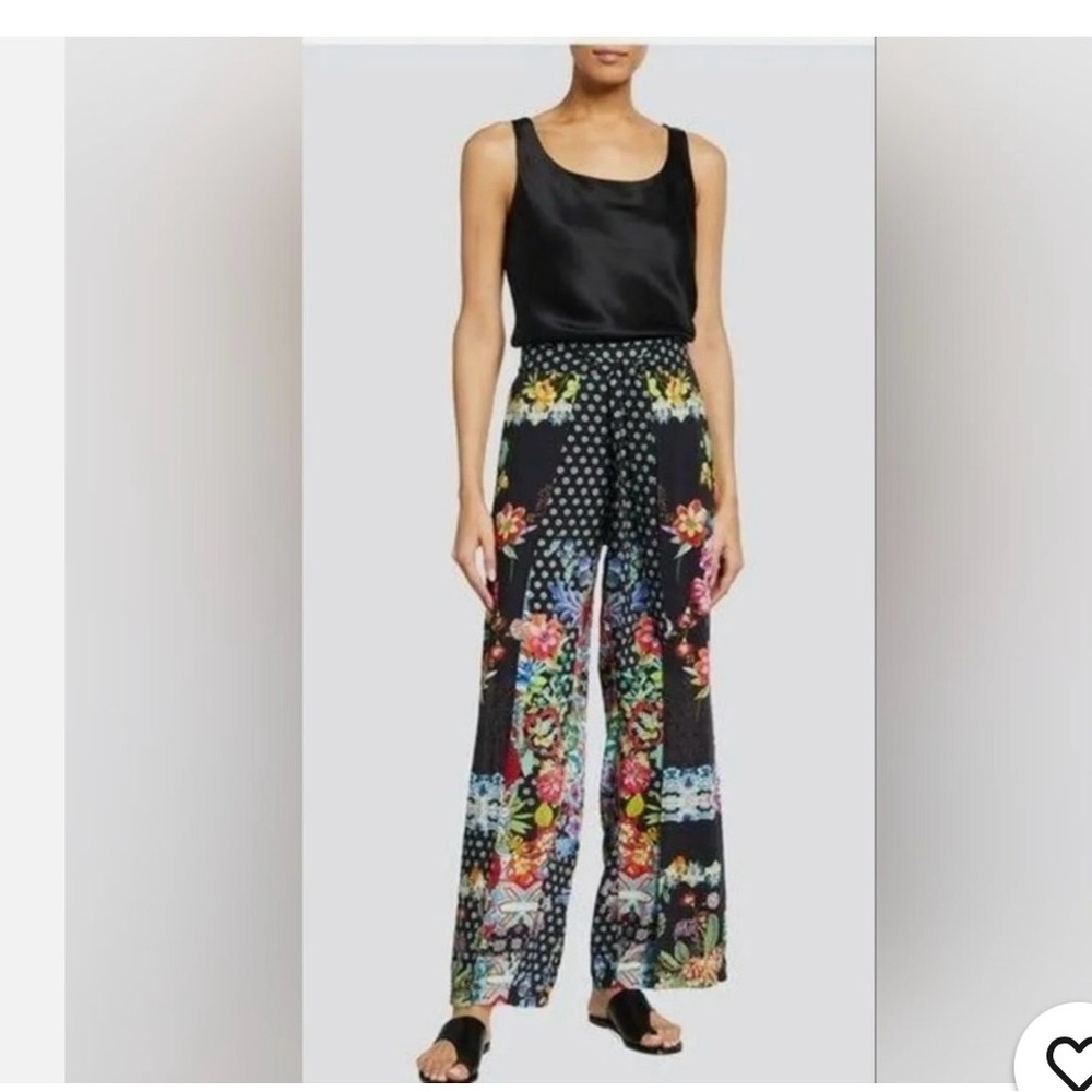 Floral Black Wide-Leg Jumpsuit
